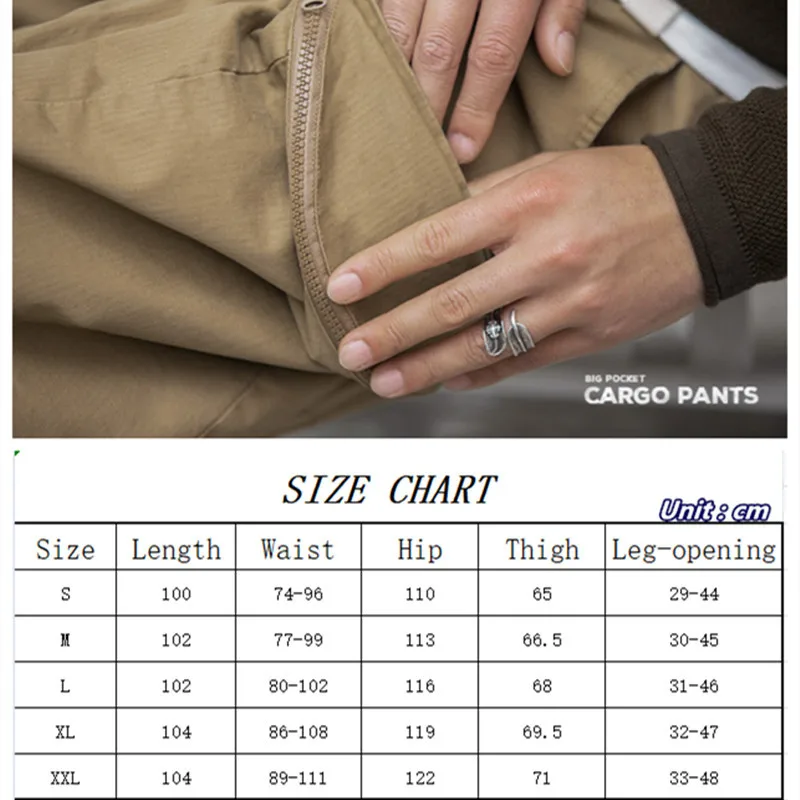 

Madden Workwear American Style Large Pocket Leggings Outdoors Sports Trekking Climbing Labor Cargo Pants Camping Hiking Trousers