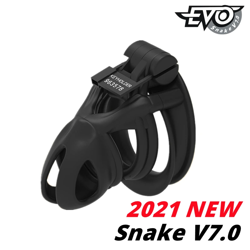 CHASTE BIRD 2021 новая змея V7.0 3D Эво клетка Мамба мужское целомудрие устройство двойная