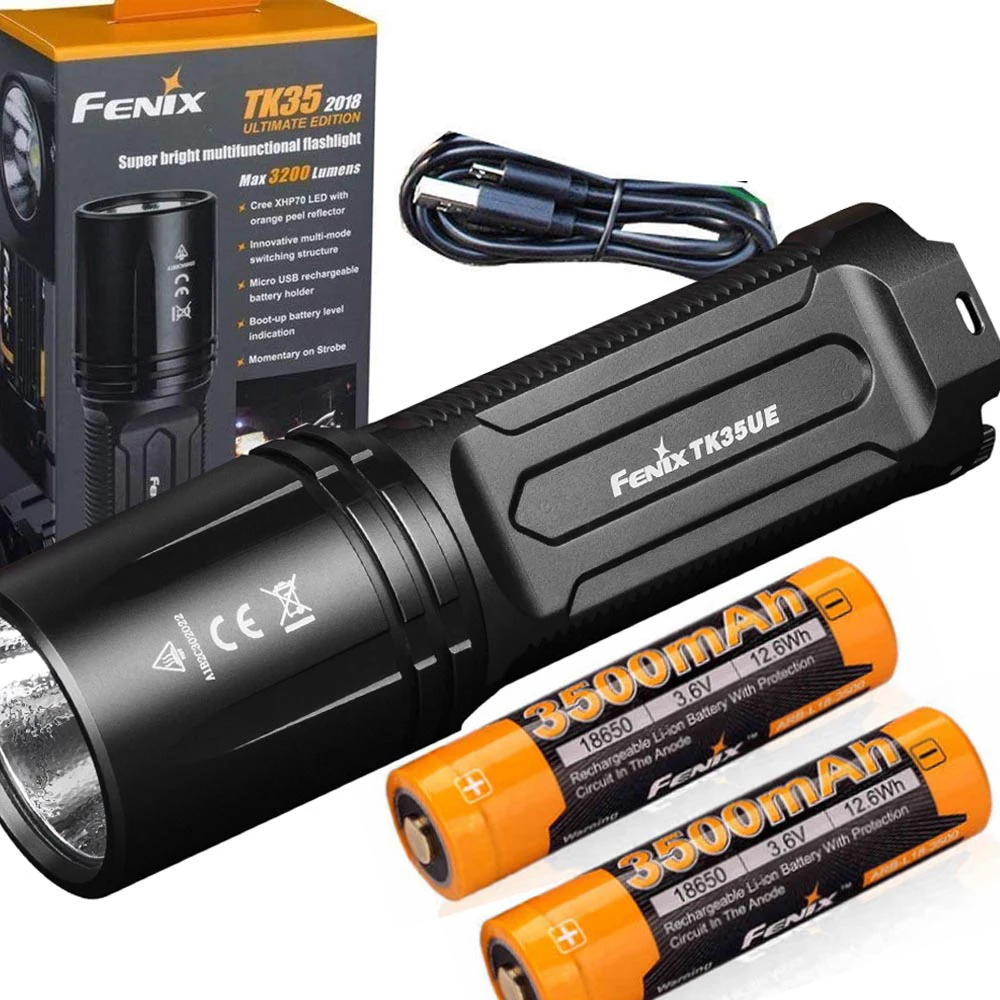 Fenix TK35 2018 3200 люмен Ultimate Edition (TK35UE) USB Перезаряжаемый тактический светодиодный