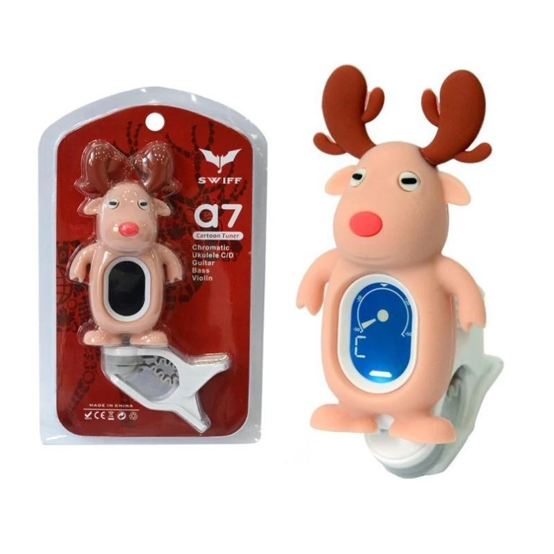 Гитарный тюнер для скрипки акустический гитары мультяшный аксессуары