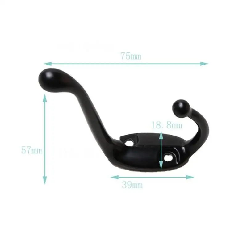 

1pcs Wall Mounted Door Retro Metal Hook Hat Clothes Hook A0S3