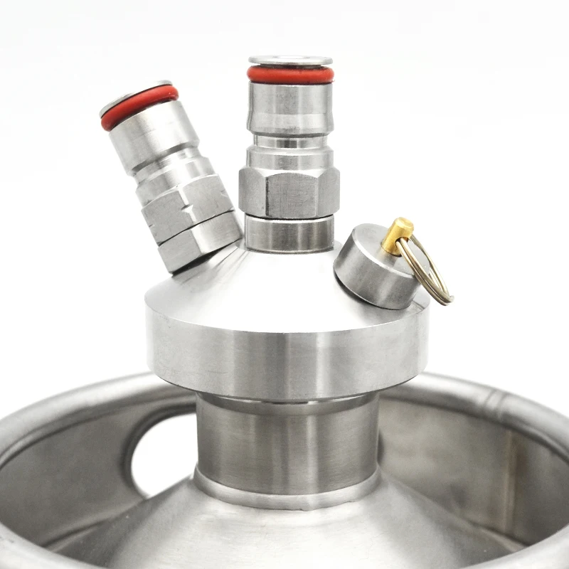 Пивной гроулер Keg копье распределитель замок Коррозионностойкий два мяча Безопасный и нетоксичный Коррозионностойкий