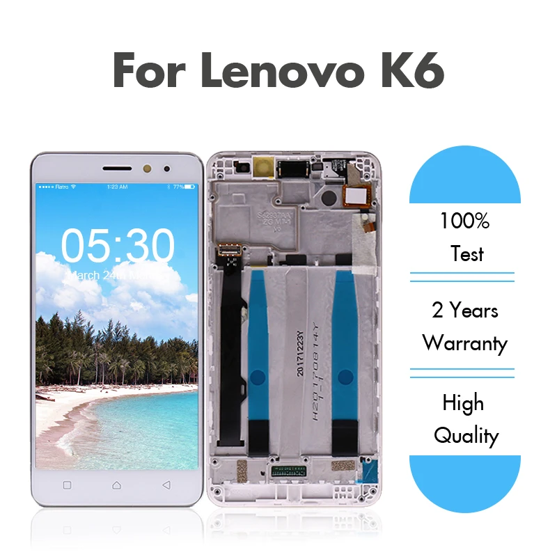 Для Lenovo K6 k33b36 k33b37 дисплей сенсорный экран для Power K33a42 k33a48 ЖК дигитайзер + рамка в