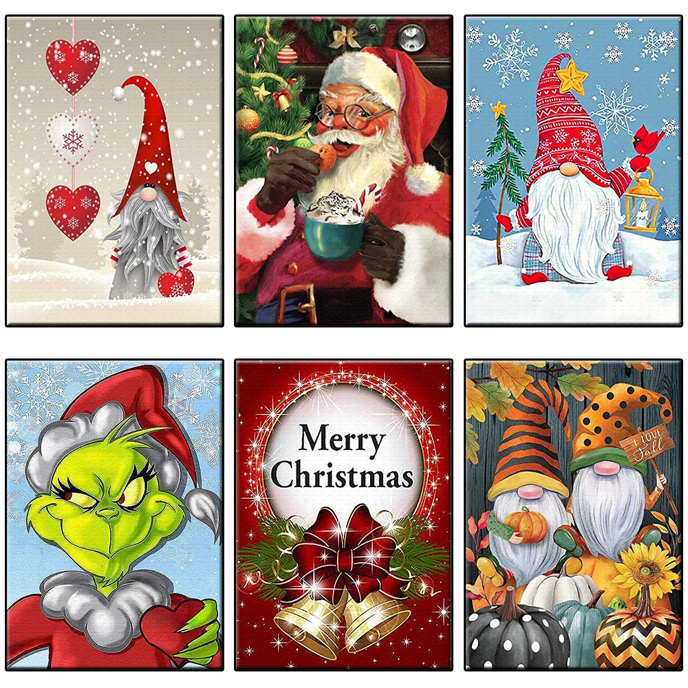 

5D DIY Diamond Painting Christmas Gift Santa Claus Diamond Embroidery Landscape Mosaic Cross Stitch Crafts Home Deocr