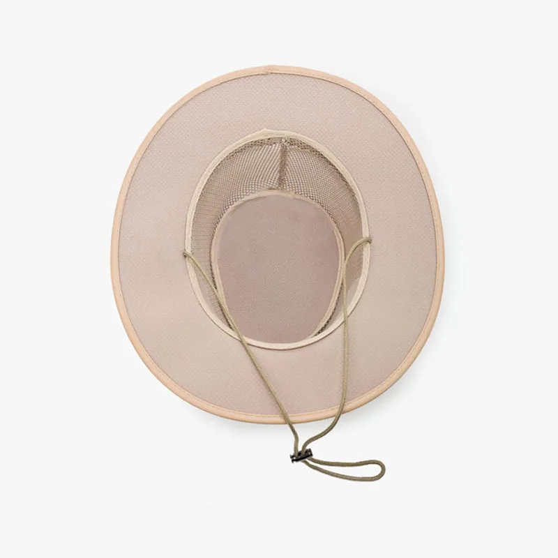 Панама соломенная для мужчин и женщин Пляжная в ковбойском стиле с полями |