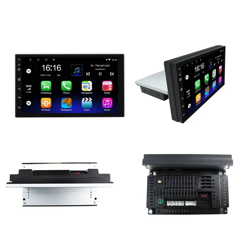 1 Din Android 9 автомобильное стерео радио 7 дюймов 4-ядерный GPS Navi WIFI Bluetooth аудио