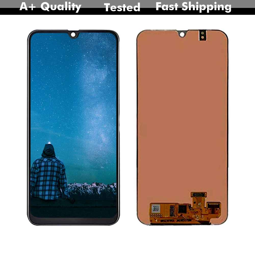 AMOLED ЖК-дисплей для samsung-Galaxy A20 A205F/DS A205F A205FD A205A дисплей экран дигитайзер сенсорная панель стекло сенсор сборка часть
