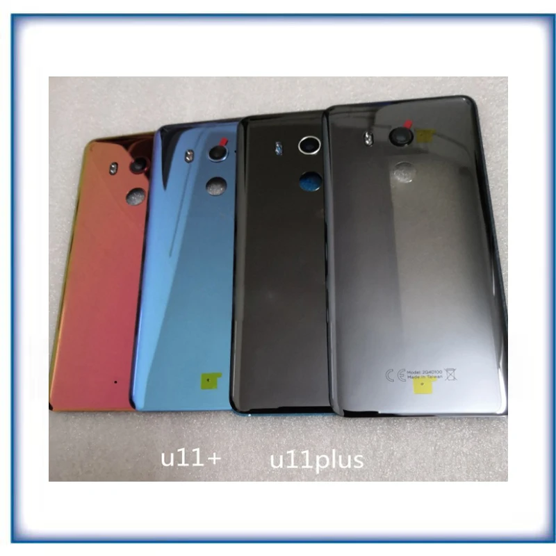 1 шт. для HTC U11 Plus Задняя крышка батареи задняя дверь панель стеклянный корпус