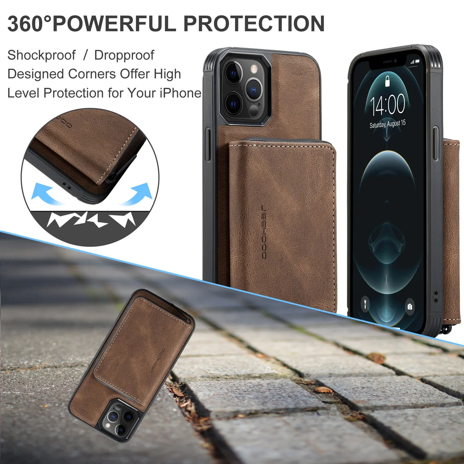 PU Leather Wallet Case For iPhone 13 12 11 Pro XS Max 8 7 Plus XR SE 2020 Case Card Solt Bag Magnetic Support Wireless Charging