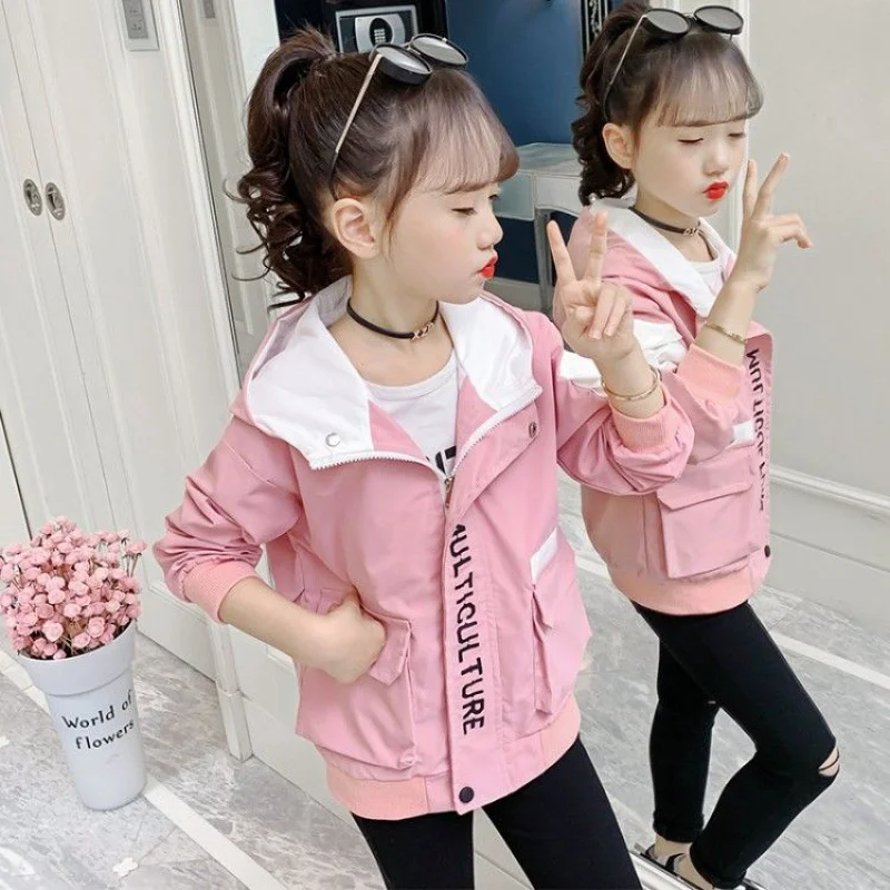 

Girls Baby's Kids Coat Jacket Outwear 2022 Lasted Spring Autumn Overcoat Top Outdoor School Party Teenagers High Quality Childre