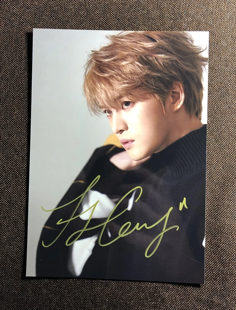 Ручной подписанный JYJ Ким Чжэ Чжун фото с автографом K-POP 012020P8 | Дом и сад