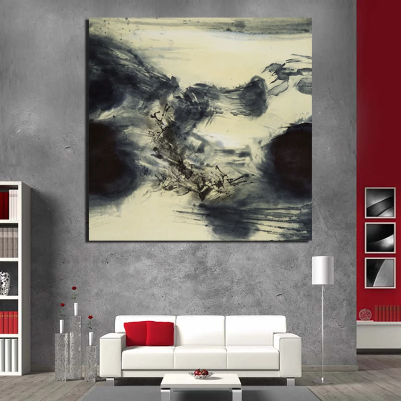 

Abstract Artwork Zao Wou Ki Canvas Painting Posters Prints Marble Wall Art Painting Decorative Picture Modern Home Decoration