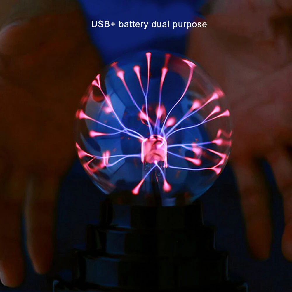 

USB Plasma Ball Magic Moon Lamp Electrostatic Sphere Light Bulb Touch Novelty Project Novedades Home Decoration Accessories