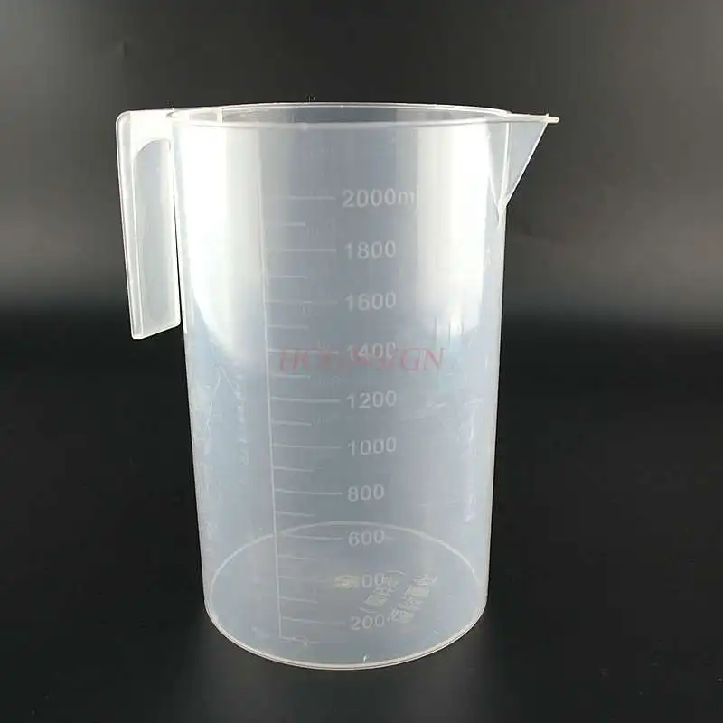 

Утолщенный пластиковый градуированный мерный стаканчик со шкалой 2000 мл кухонная выпечка