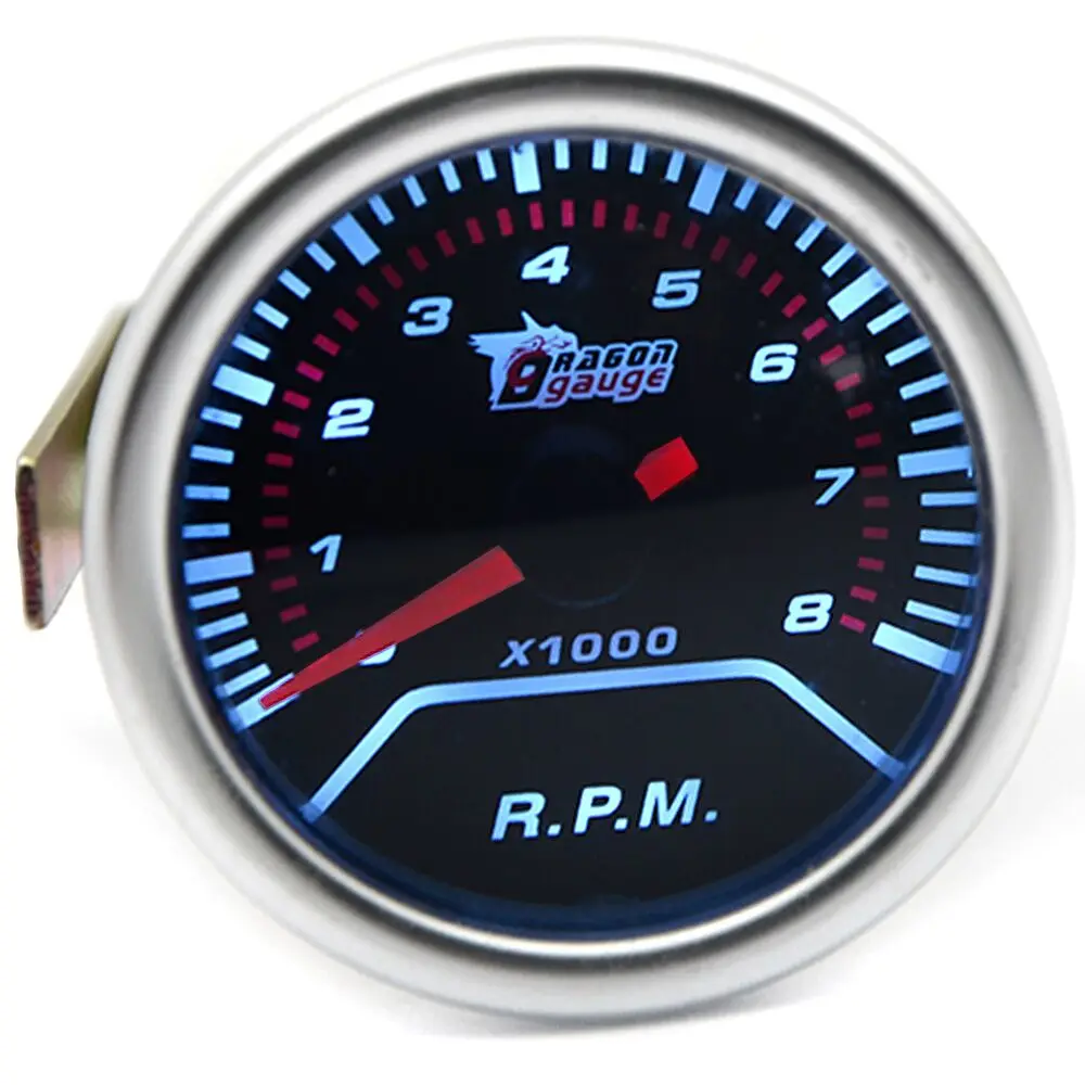 Тахометр Автомобильный Универсальный 2 дюйма 52 мм 0 8000 об./мин.|cylinder|cylinder ledcylinder gauge