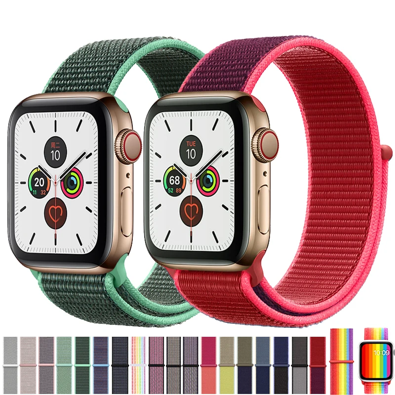 

Apple Watch Series Strap 3/2/1 38MM 42MM Iwatch Series 4 Nylon Soft Breathable Replacement Strap