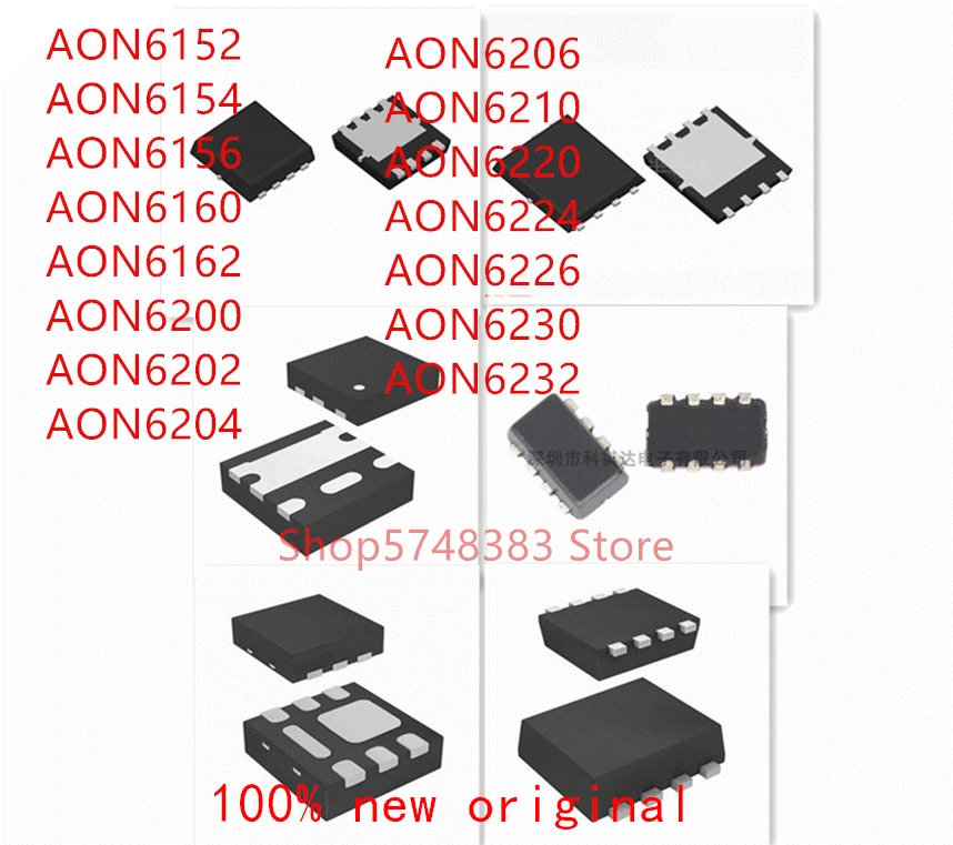 10 шт. AON6152 AON6154 AON6156 AON6160 AON6162 AON6200 AON6202 AON6204 AON6206 AON6210 AON6220 AON6224 AON6226 AON6230 AON6232|Аксессуары