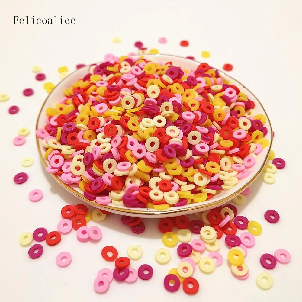 Полимерная посыпка для горячей глины поделок круглые 5 мм мягкие глиняные