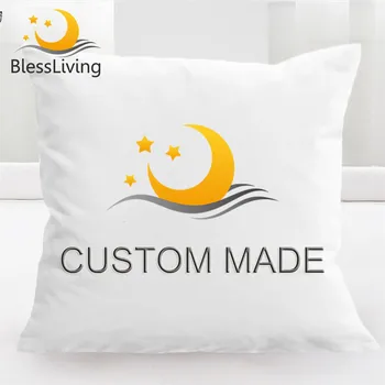 Blessliving Custom Made POD Cushion Cover Print on Demand Pillow Case Customized Size Design Throw Cover Pillow Cover Home Decor 1