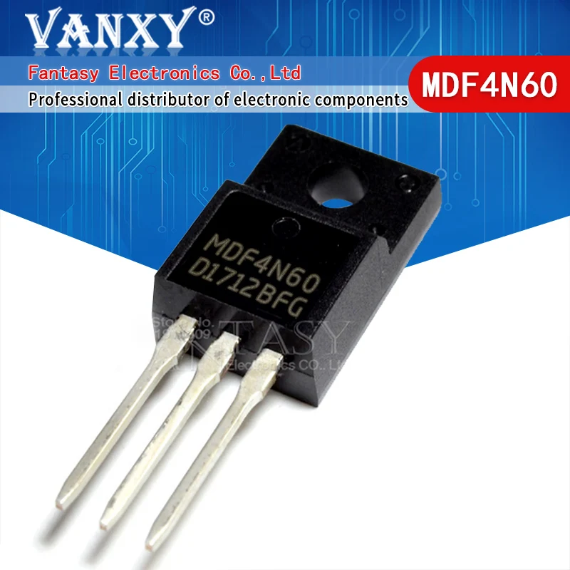 

10 шт. MDF4N60 TO-220F 4N60 TO220F TO220 600V 4A