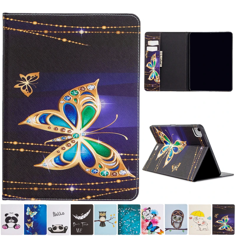 

Cartoon Butterfly Case For Apple Ipad Pro 12.9 inch 2020 4th Generation Leather Stand Cover For Ipad Pro 12.9" 2020 Cover Cases