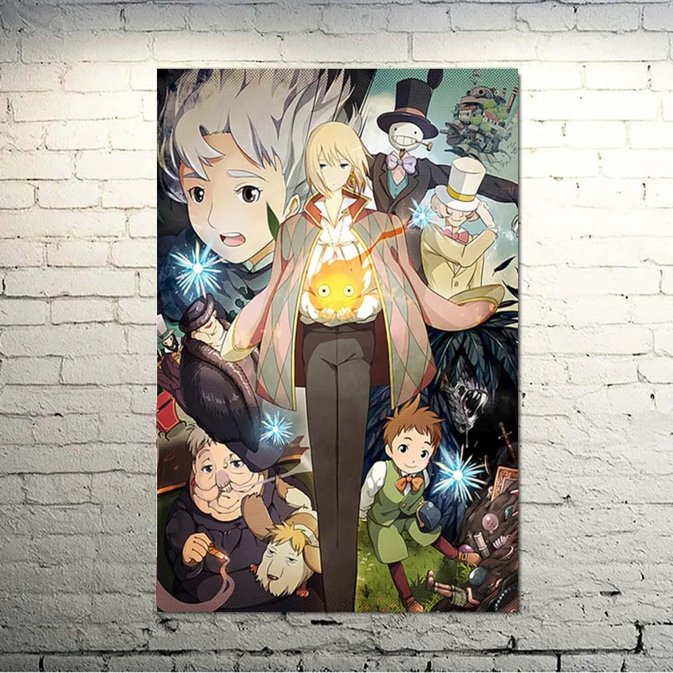 Картина в скандинавском стиле домашний декор холст Howl No Ugoku Shiro движущийся замок