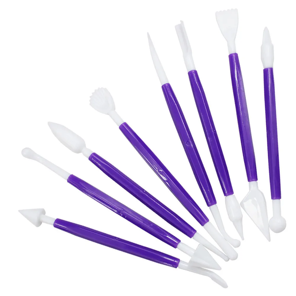 8 Pcs Kit sugarcraft Fondant Cake Decorating Modelling Tools Decorations Practical Delicate Durable Kitchen Tool |