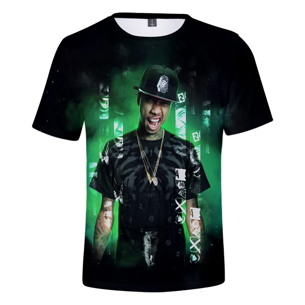 Футболка с коротким рукавом для мужчин и женщин 3D рубашка в стиле хип хоп Tyga