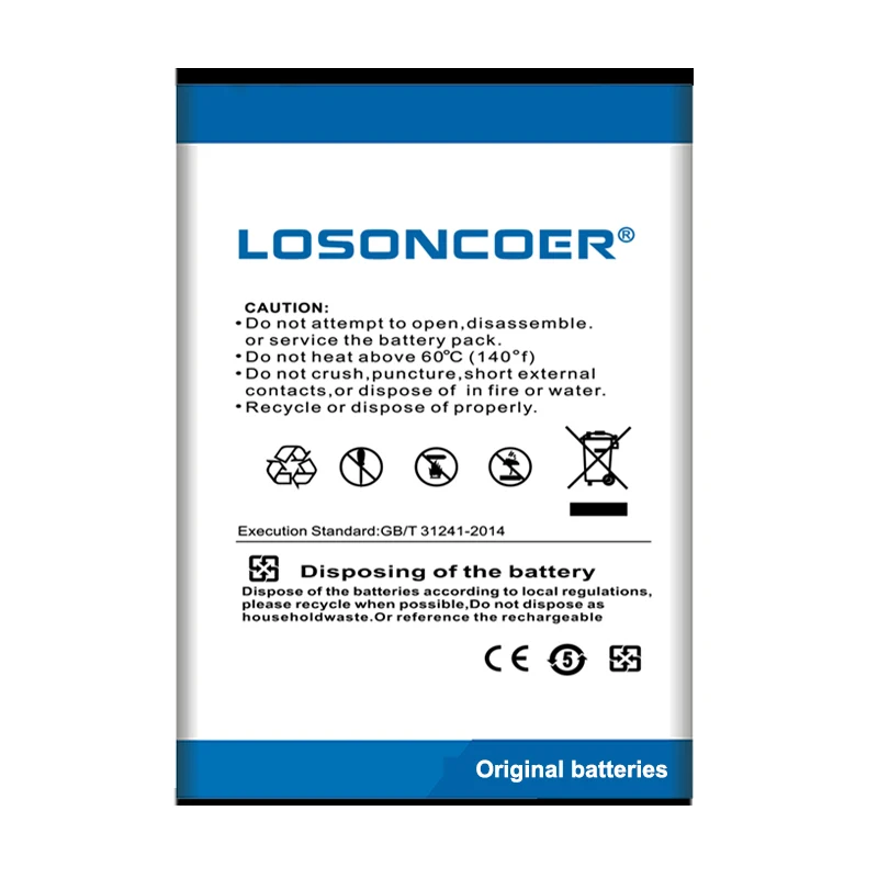 Аккумулятор LOSONCOER 2350 мАч для смартфонов Sonim XP5560 XP3300 XP1300 XP3.2 QUEST PRO XP5300 | Мобильные