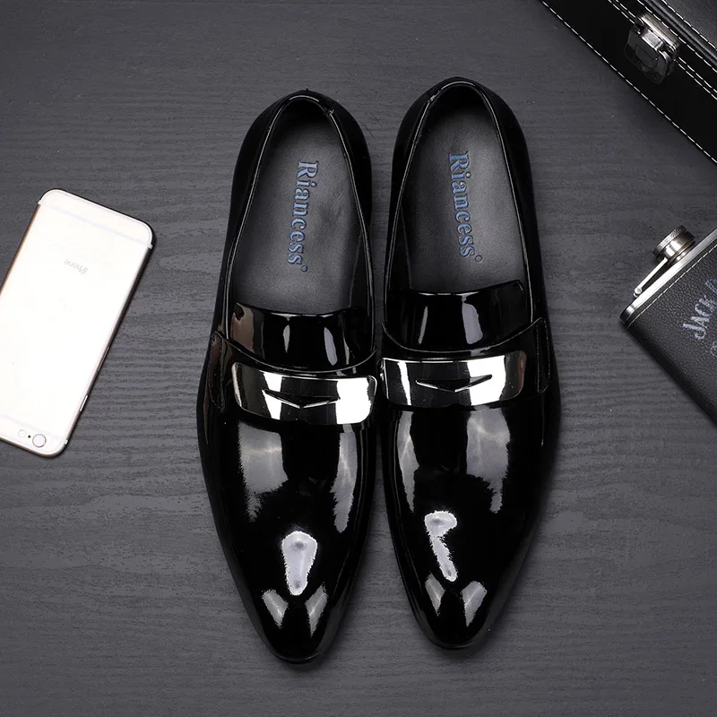 

Туфли мужские из натуральной кожи, оксфорды, без застежки, заостренный носок, парадные, для свадьбы, офиса, деловая обувь, G130