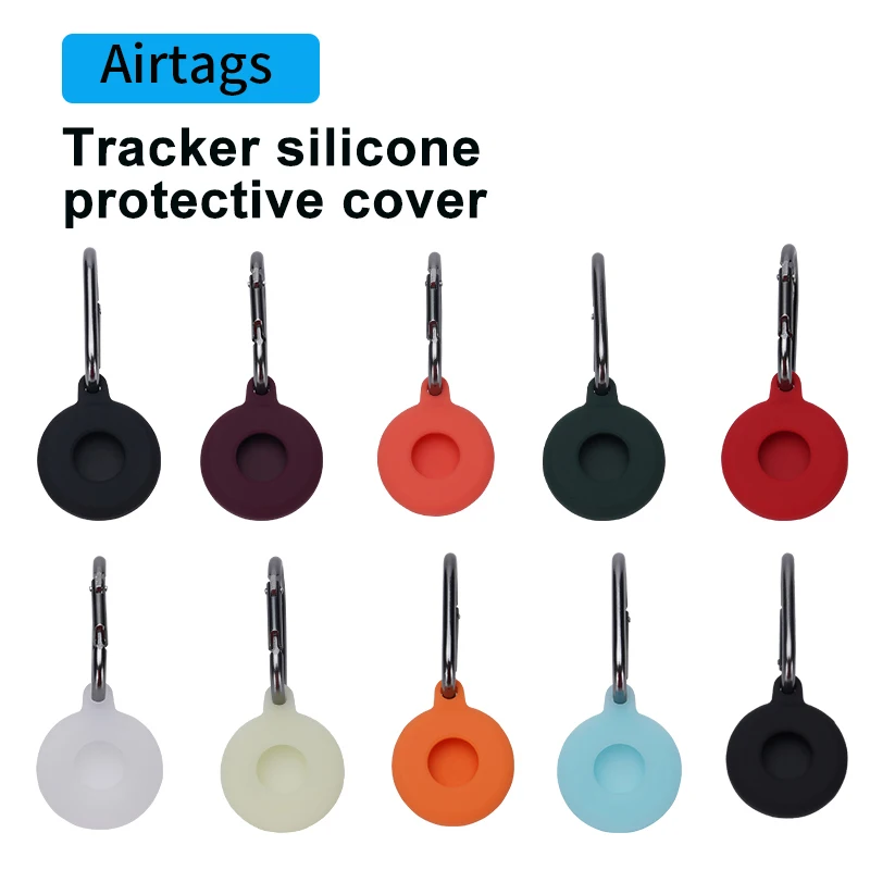

Liquid Silicone Protective Sleeve For Apple Airtags Bluetooth Tracker Cover Anti-lost Protective Case For Airtags Locator Track