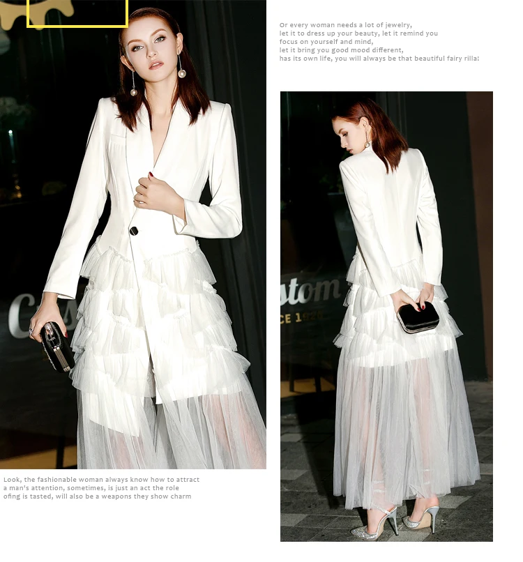 

High Quality Women Fashion V Neck A Button Patchwork Mesh Party Long Dress 2019 Newest Designer Woman Runway Large Size Dresses