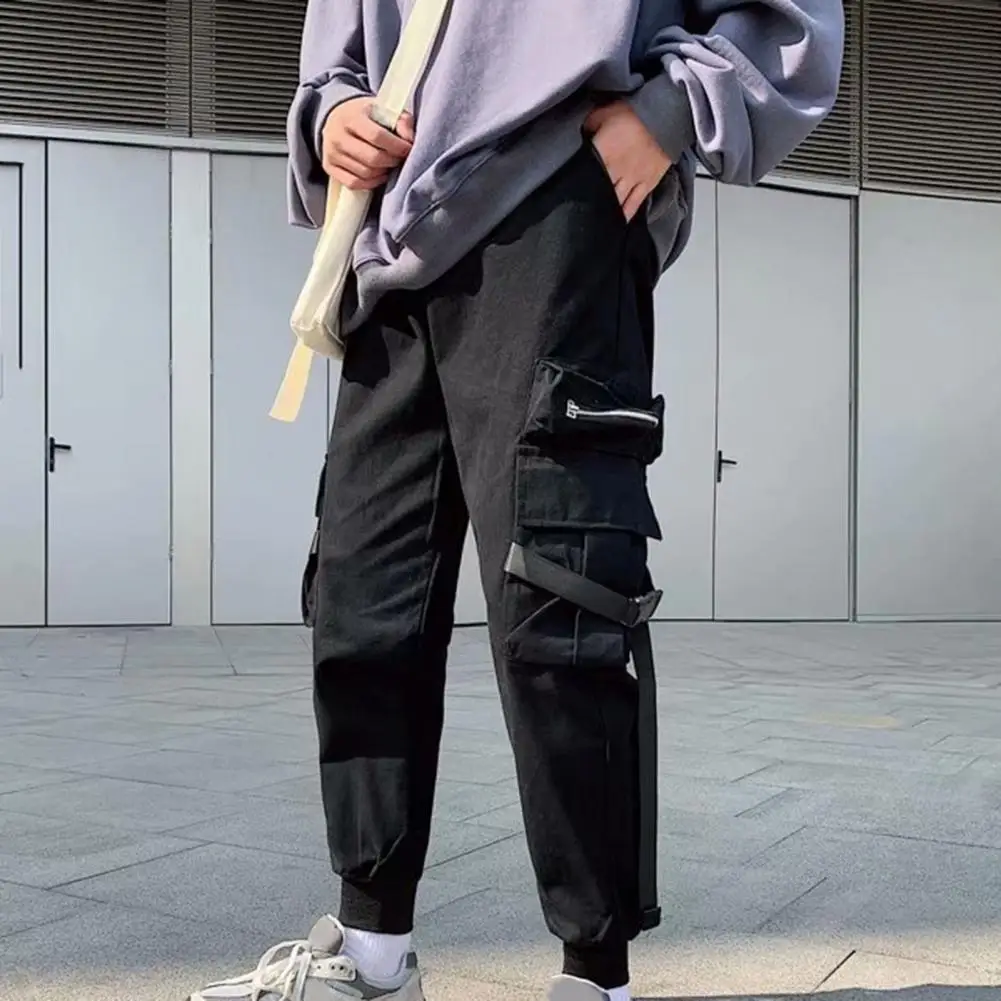 

Осенние брюки-карго, отличные цветные мужские брюки, мужские брюки со средней талией