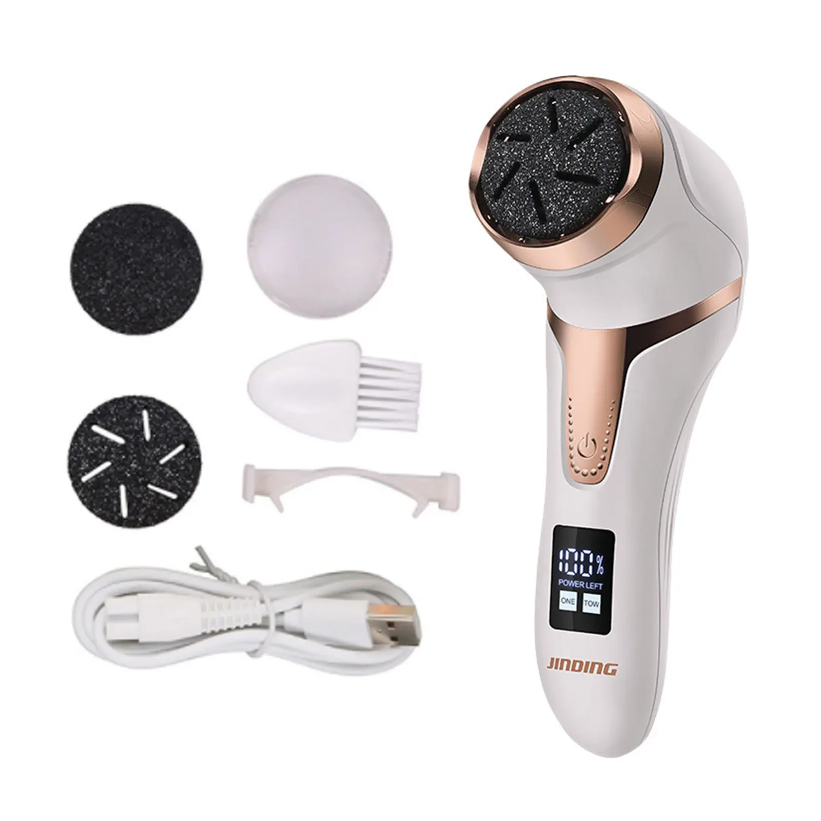 

LED Electric Pedicure Foot Grinder Vacuum Cleaner Portable File Callus Remover Dead Skin Care Tools Trimmer Exfoliating Sander