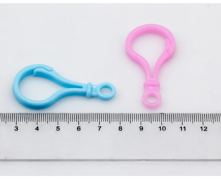 Пластиковые застежки карабины разных цветов 25 х50 мм|Ювелирная фурнитура и
