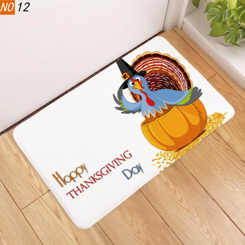Противоскользящий коврик для входной двери с индейкой | Дом и сад