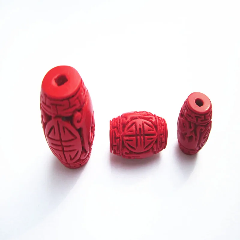 

Cinnamon Carved Dragon Beads Waist Drum DIY Star Moon Bodhi Accessories Natural Cinnabar Partition