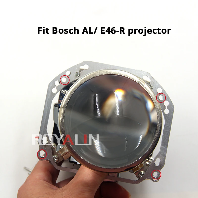 ROYALIN фары автомобиля линзы адаптер рамка для Hella 2 3R G5 E55 Bosch E46-R проектор биксеноновые фары