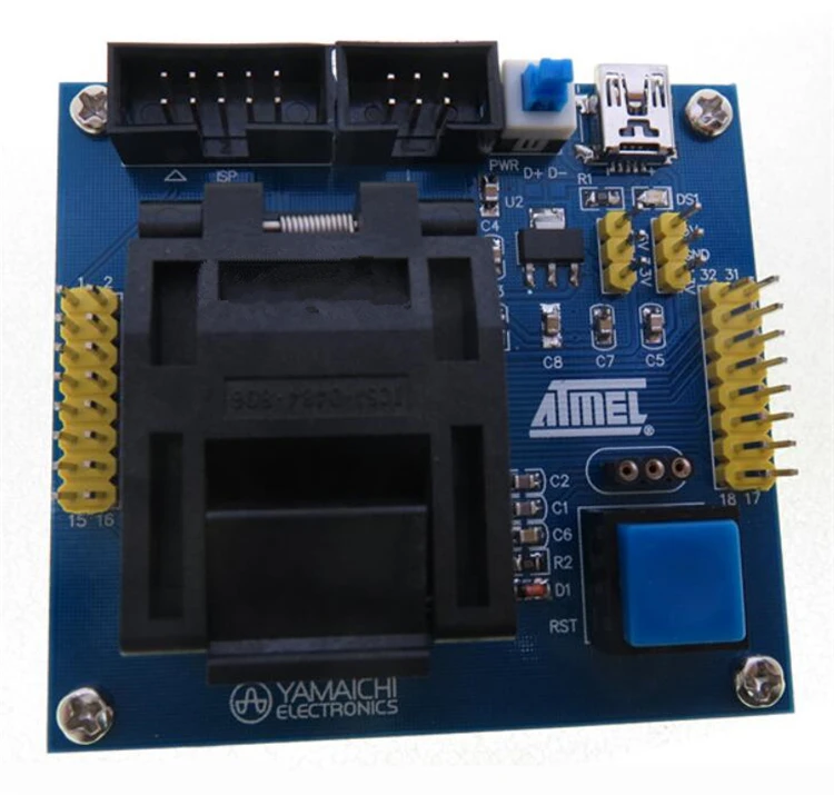 ATMEL QFN32 ATmega8/48 88/168 AVR программирующий блок/тестовая стойка/горелка | Электроника
