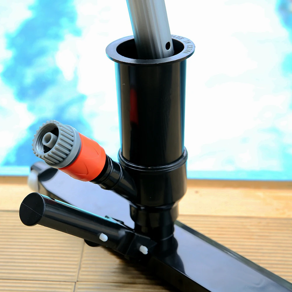 

Swimming Pool Vacuum Cleaner Cleaning Tool Suction Head w/Brush Handle Connector Reusable Washable Biofoam Cleaner Pool