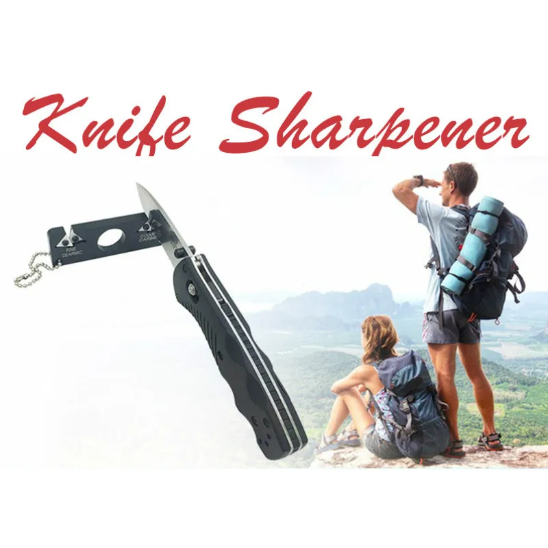 DMD портативная керамическая карманная точилка для ножей двухступенчатая уличных