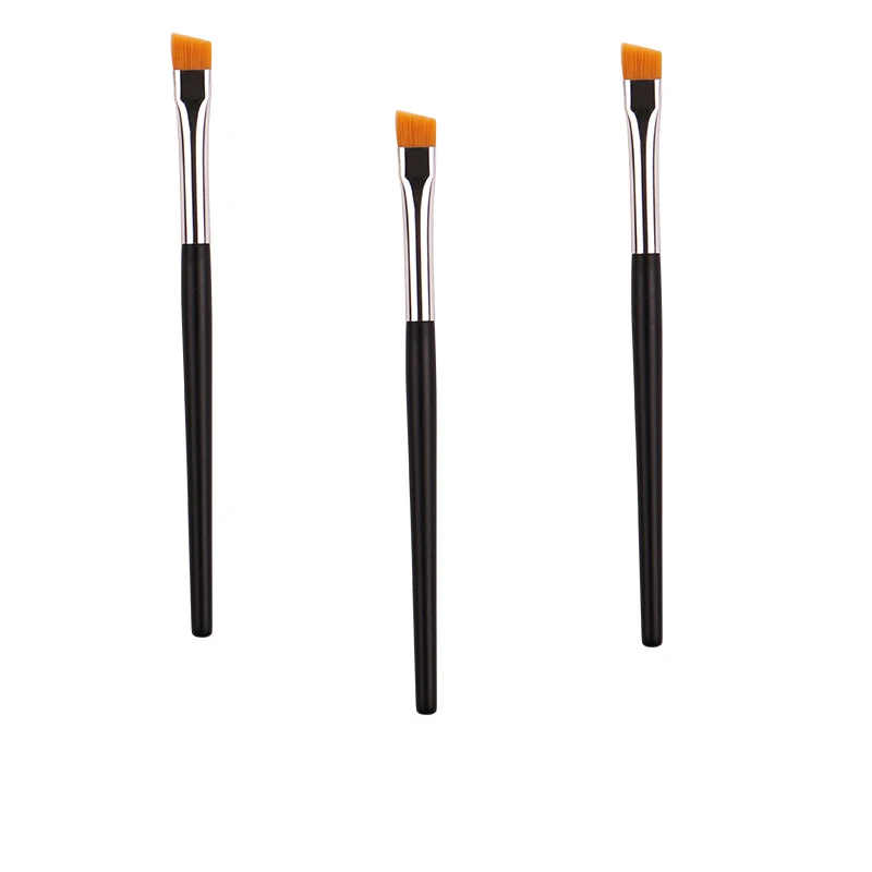 

3Pcs Bevel Eye Makeup Brush Eyebrow Brush Lipstick Application Eye Patch Multi-purpose use Basic Makeup Tool