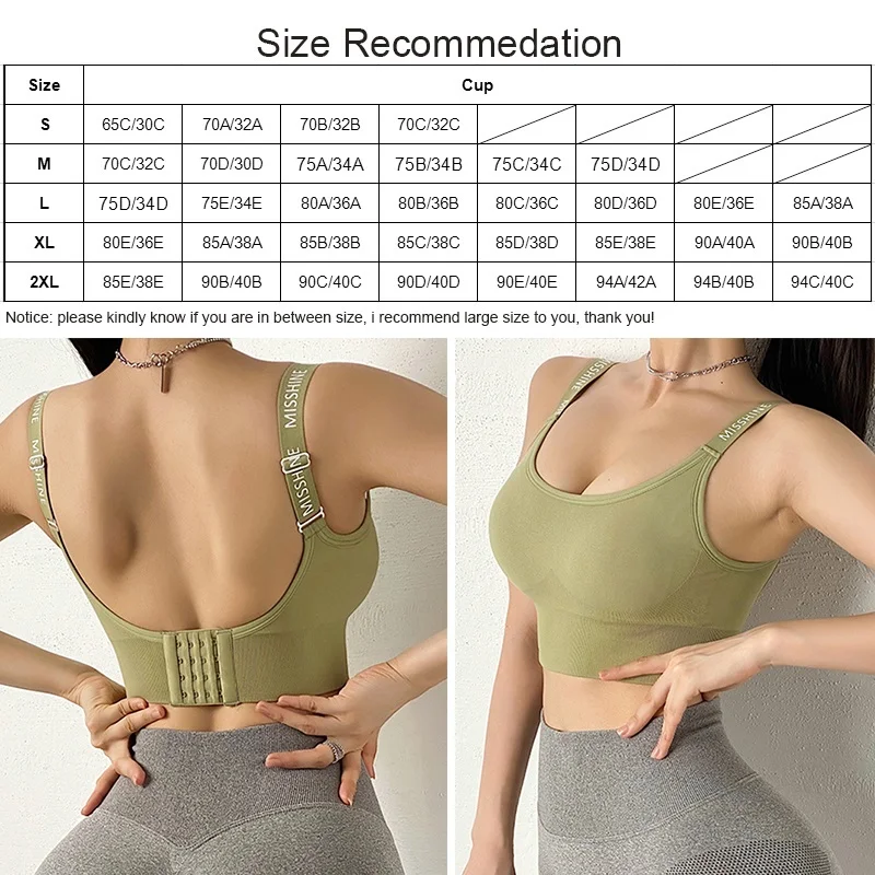 

Cloud Hide Sports Bra Sexy Letter Yoga Crop Top Women Push Up Underwear Shockproof Fitness Vest Girls Gym Shirt Sport Sportswear