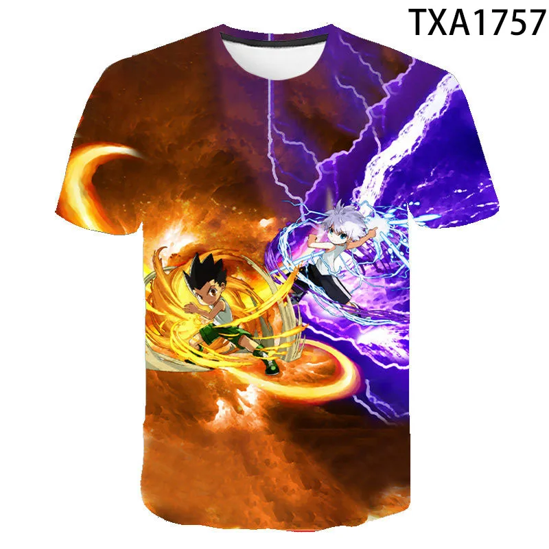 

New Summer Short Sleeve Hunter X Hunter 3D Printed T Shirt Boy Girl Kids Fashion Streetwear Men Women Children Printed Cool Tops