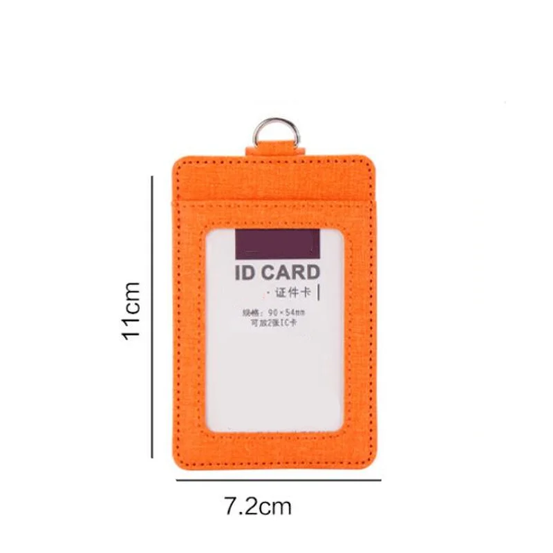 

PU Leather Lanyard Badge ID Card Holder Neck Strap Retractable Badge Holder Office School Supplies Accessory Gift