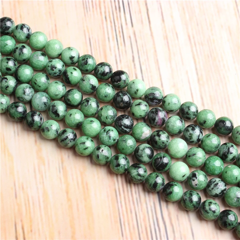 

Fashion jewelry 4 / 6 / 8 / 10 / 12mm red green treasure beads natural stone suitable for DIY bracelet necklace accessories make