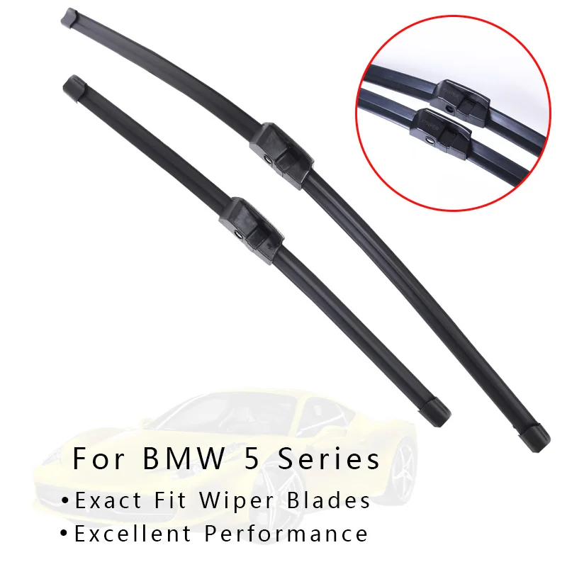 Front Wipers and Rear Wiper Blade for BMW 5 Series E39 E60 E61 F07 F10 F11 G30 G31 520i 523i 525i 528i 530i 535i 518d 520d 525d