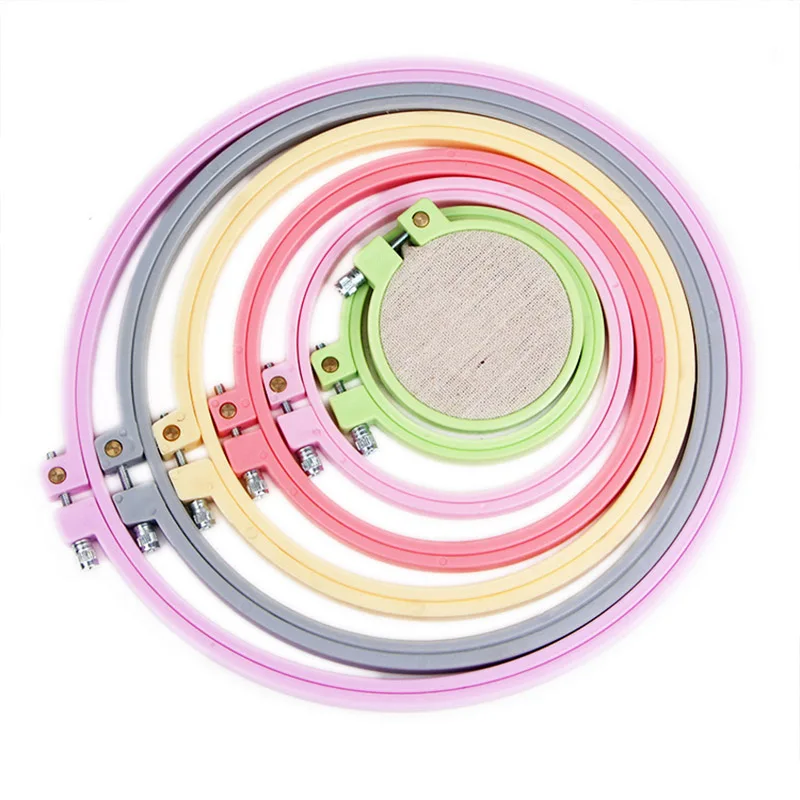 

Обруч для вышивки, эластичное кольцо для вышивки, случайный цвет, аксессуары для ручного шитья