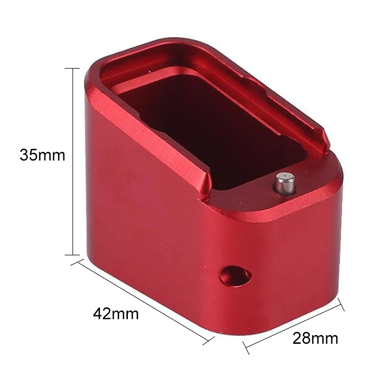 Magazine Extensions Glock 19/23 +4/5 Spring Aluminum Tactical Mag Extension Base Pad Anti pop up Hunting Accessory Free shipping |