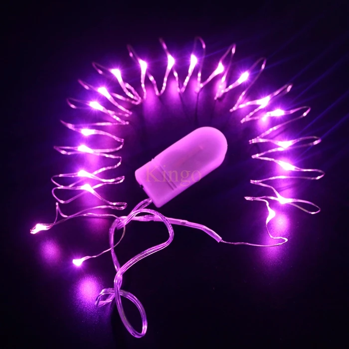 Гирлянда из медной проволоки 1 шт. 2 м 20 светодиодов на батарейках | Лампы и